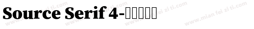 Source Serif 4字体转换